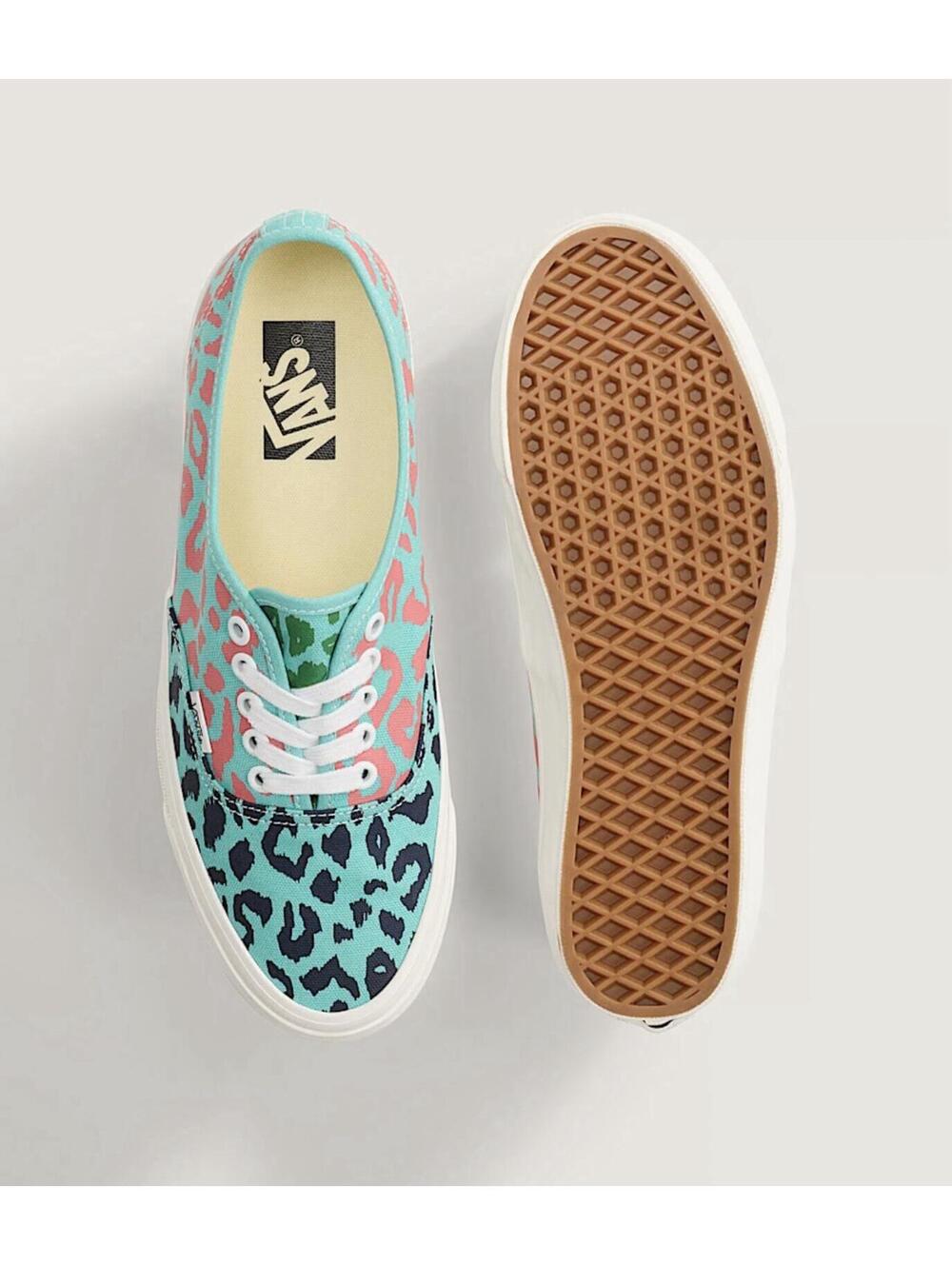 Vans Premium Authentic 44 "Cheetah Pool Blue Multi" Size 8 Men’s New